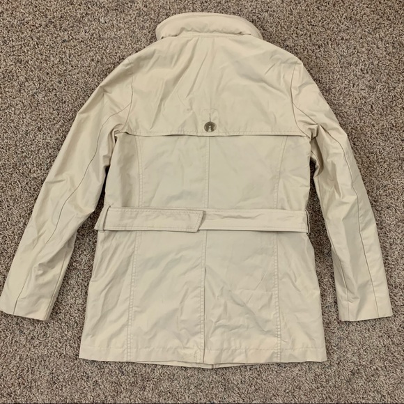 Tommy Hilfiger Cream Soft Shell Lightweight Coat Jacket - Picture 13 of 16